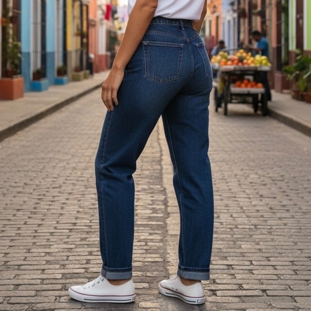 Levi Signature Relaxed Vintage Y2K Fit Women Blue Denim Jeans Size 12 100%Cotton